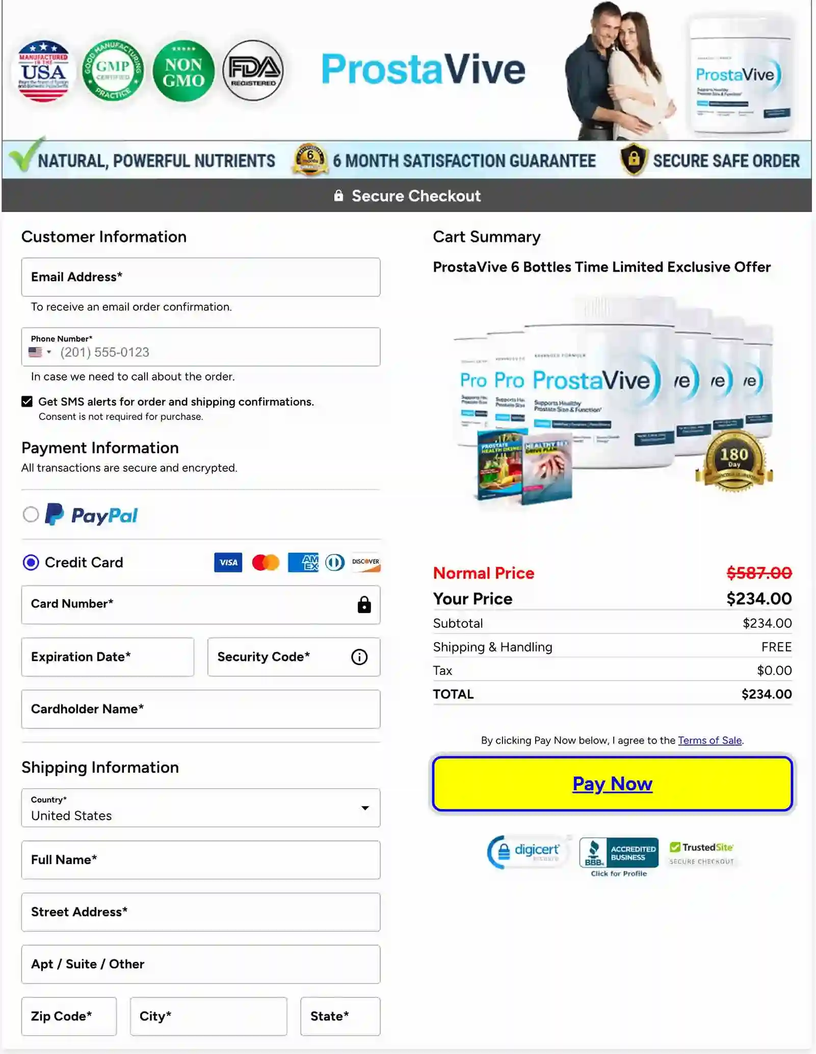 Secure Checkout Form